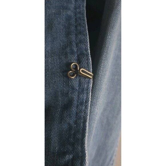 Free People Military Jean Denim Jacket Women's Small Blue Distressed - Picture 9 of 11